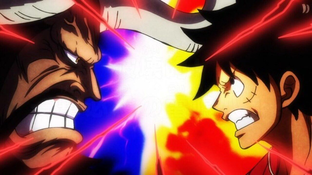 A Luffy vs. Kaido edit (Image via YouTube)