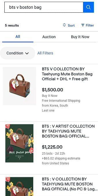 BTS V's Mute Boston Bag: Sells out in a minute, ARMYs furious with ...