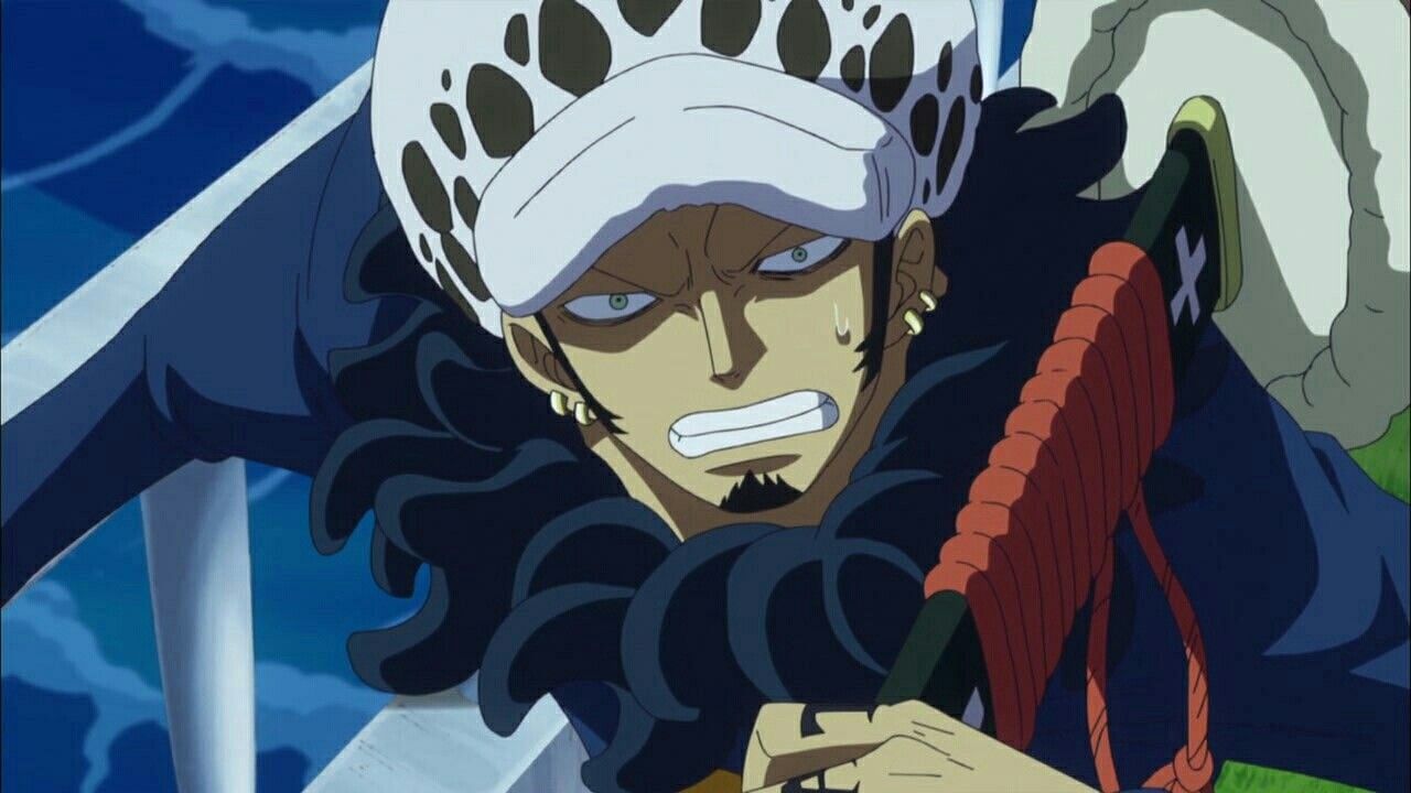 Law as seen in the series&#039; anime. (Image via Toei Animation)