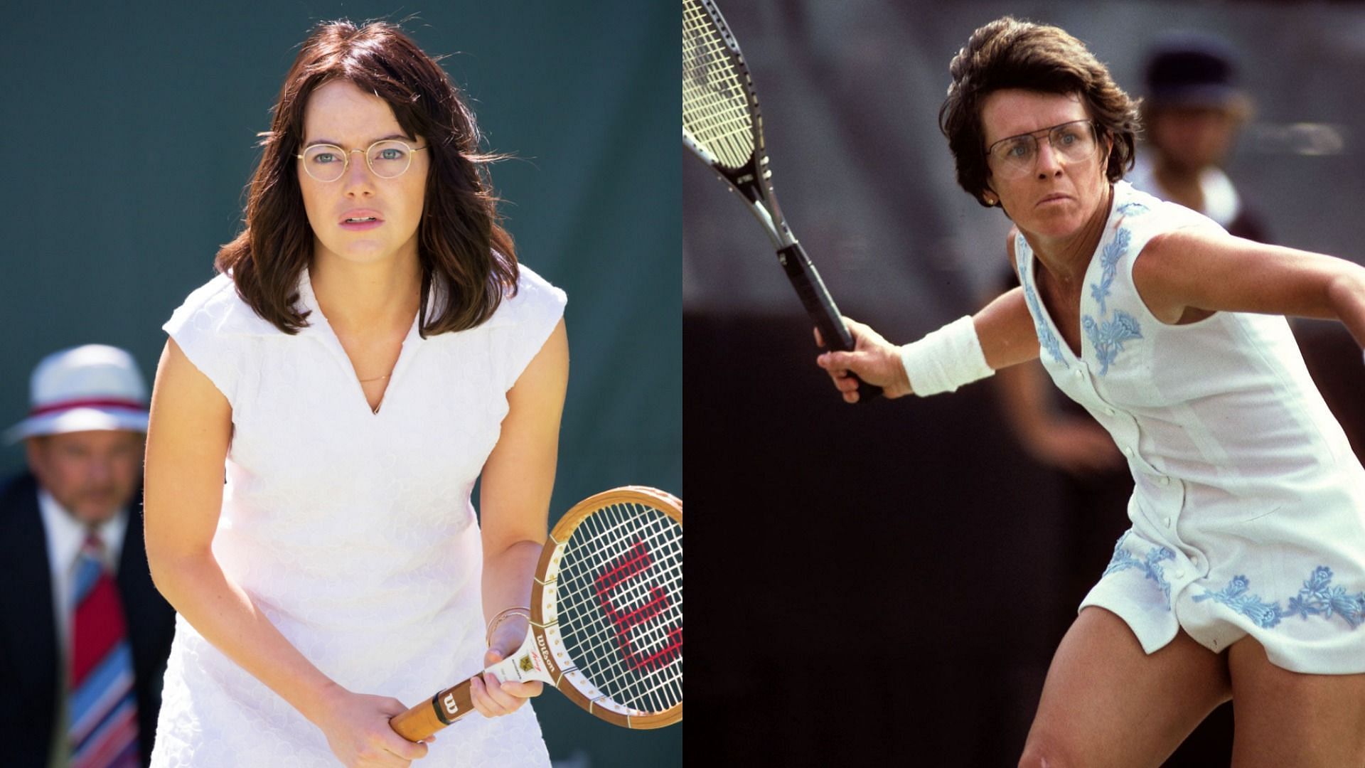 Emma Stone as Billie Jean King (Images via 20th Century Fox and Dreamstime.com)