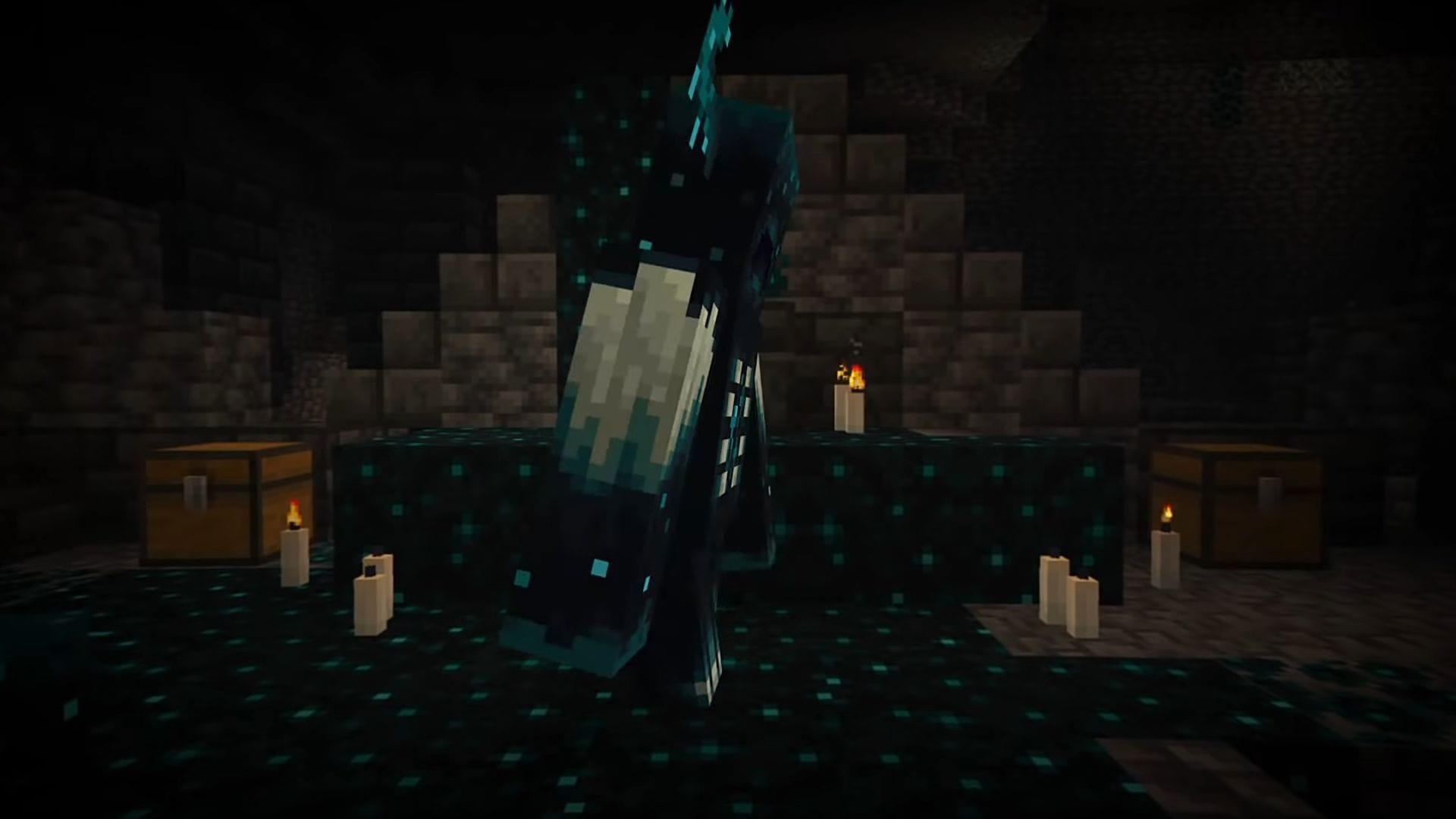 Warden's artwork and game implementation revealed by Minecraft developers