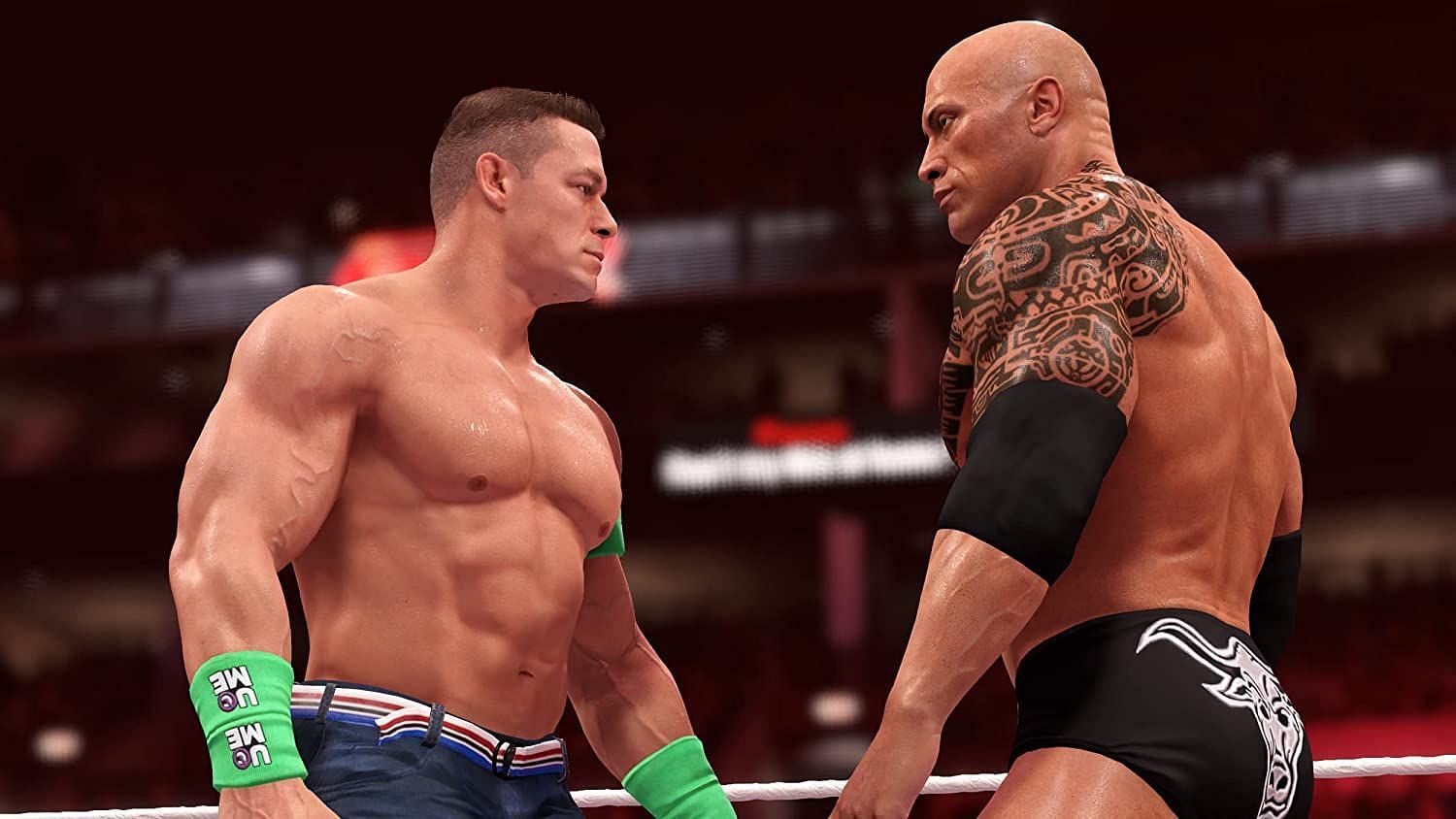 John Cena and The Rock in WWE 2K22