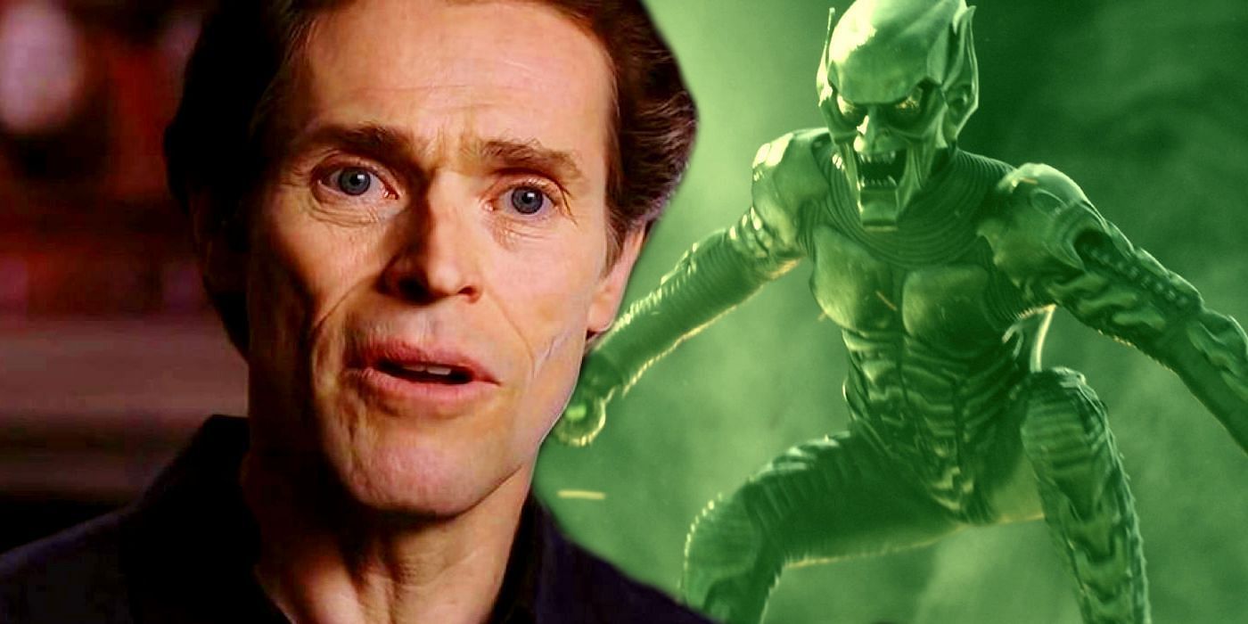 Willem Dafoe and his Green Goblin persona (Image via Sony)