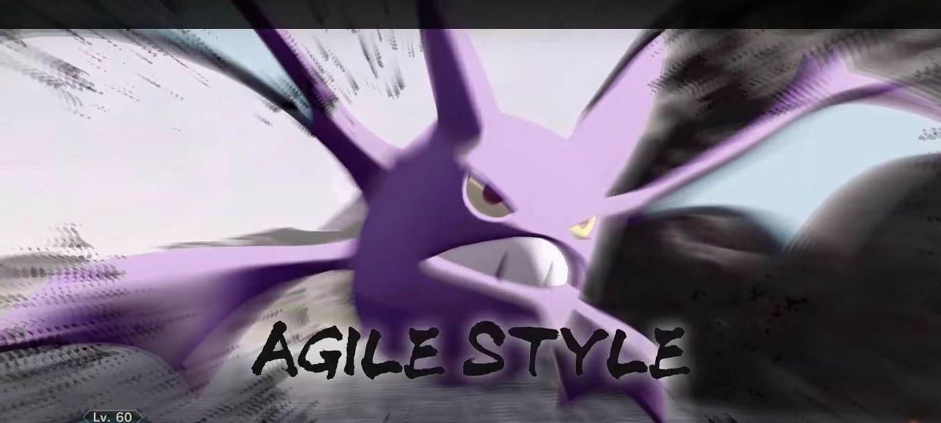 Agile Style is one of two battle modes a Pokemon can enter in this game (Image via Game Freak)