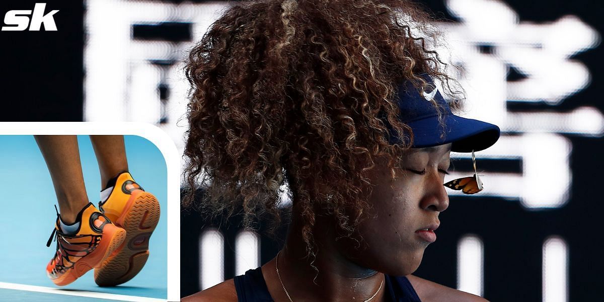 Naomi Osaka wore shoes inspired by the butterfly incident from the 2021 Australian Open