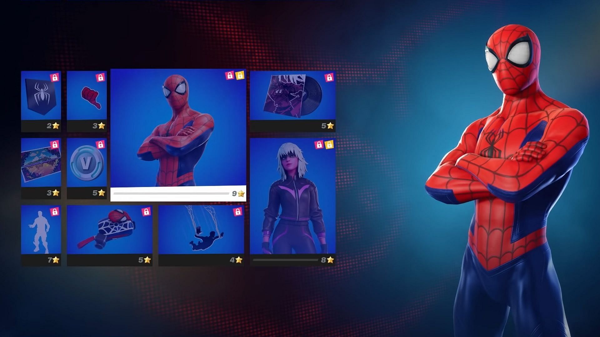 Spider-Man is the most beloved Marvel skin in Fortnite (Image via Epic Games)