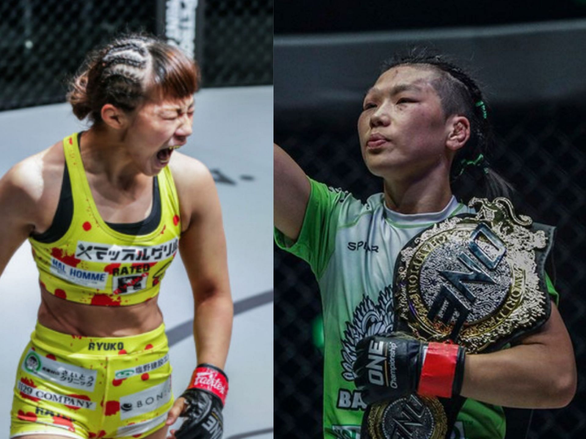 Ayaka Miura (left) and Xiong Jing Nan (right). [Photo: ONE Championship]