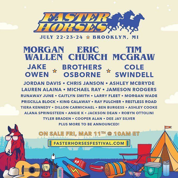 How much are Faster Horses tickets? Where to buy, price, lineup, dates