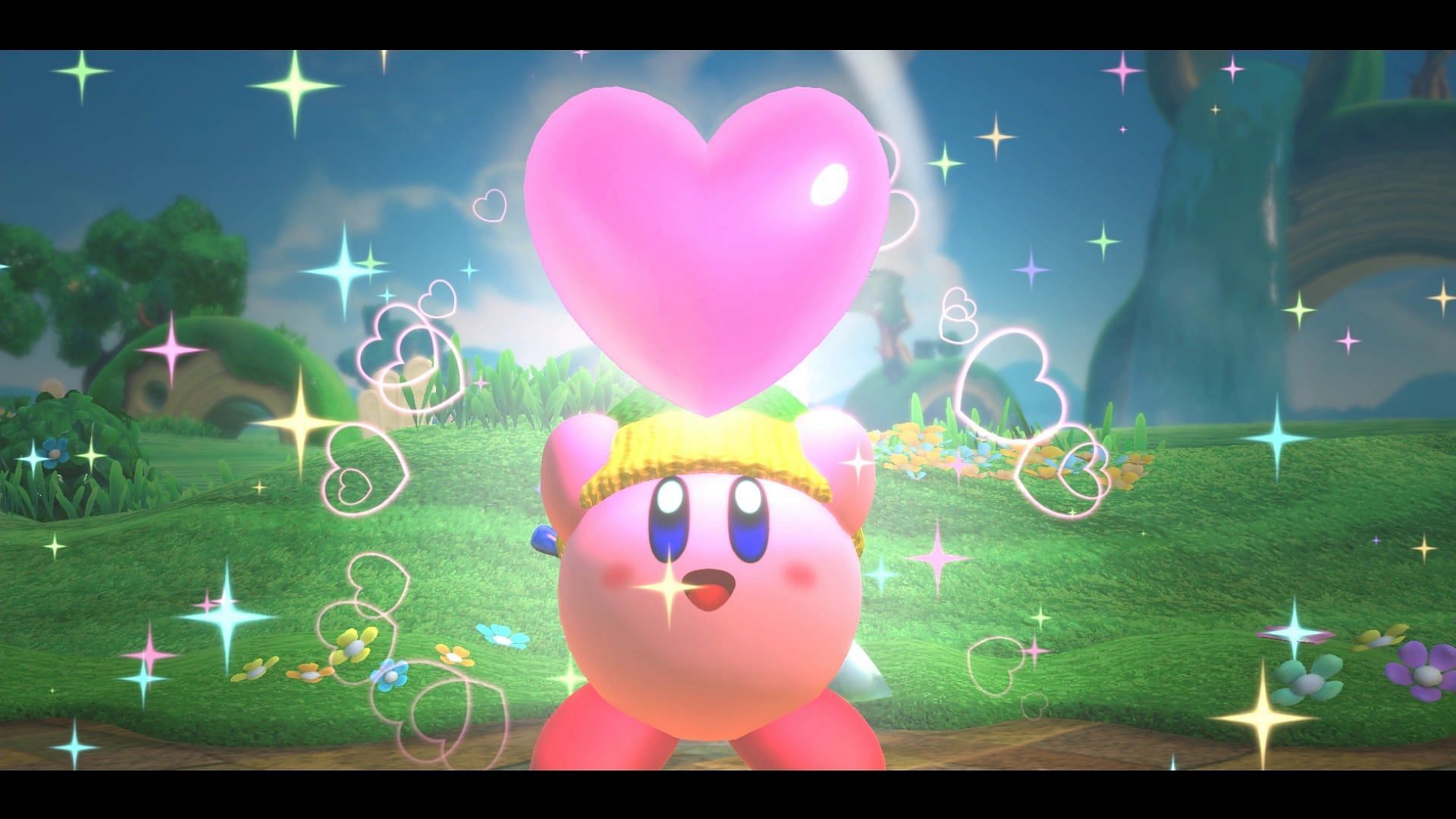Isn&#039;t he cute? (Screenshot from Kirby Star Allies)
