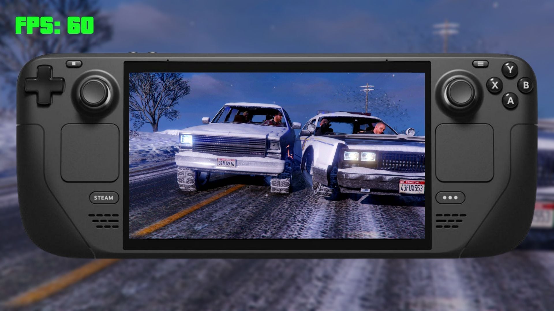 GTA 5 on Steam Deck runs flawlessly at 60 FPS