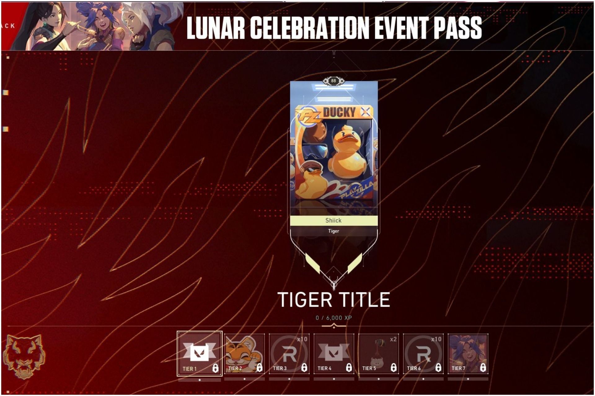 Valorant's Lunar Celebration Event A look at all battlepass tier rewards