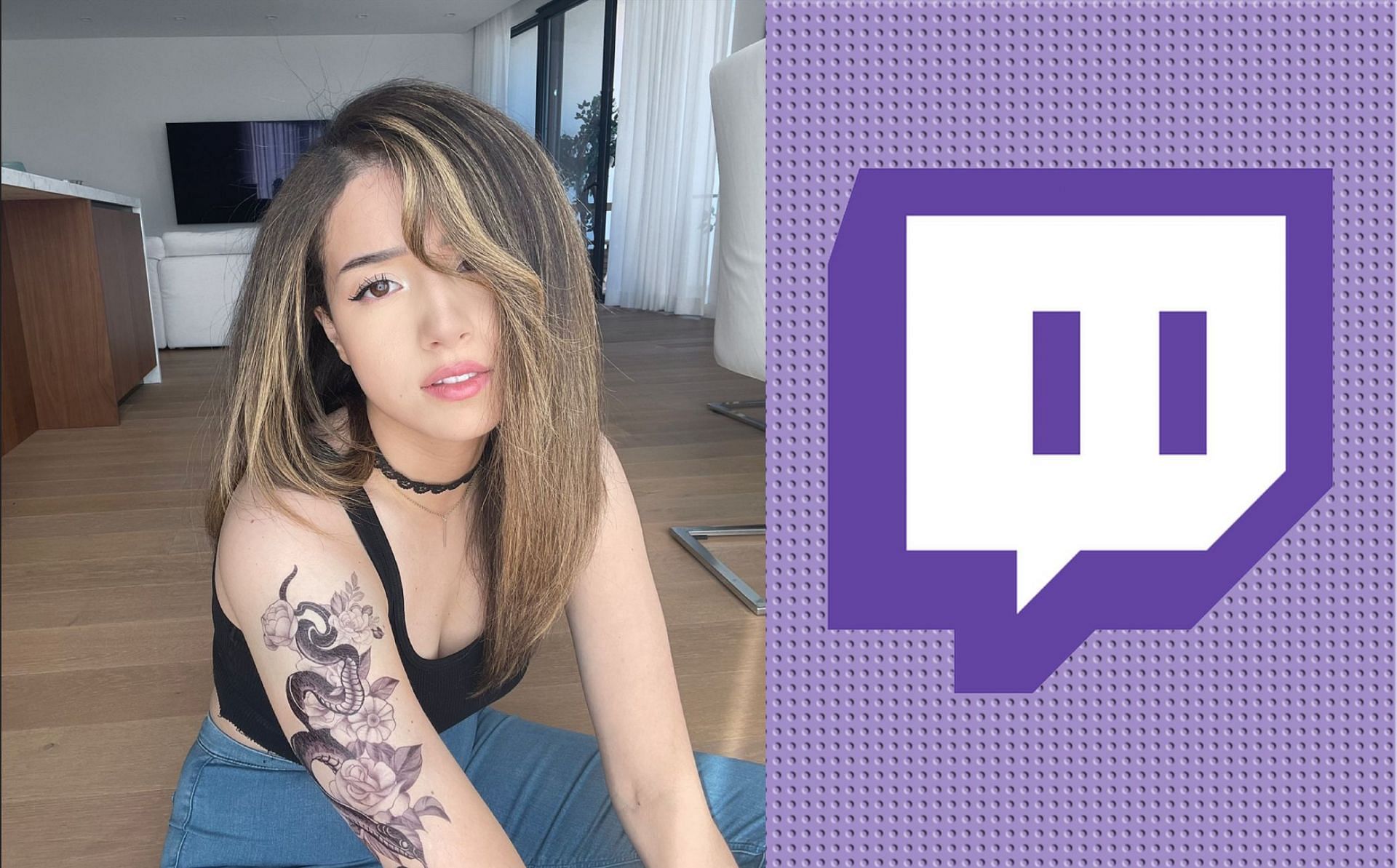Pokimane has been banned once on Twitch (Images via Pokimane/Twitter)