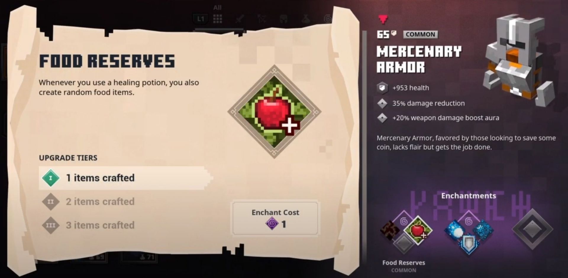 How to get food items in Minecraft Dungeons