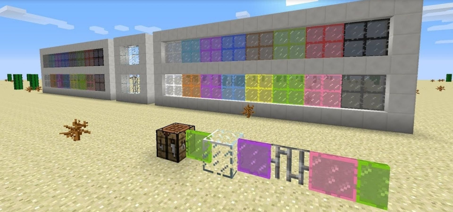 What are the uses of glass panes in Minecraft?