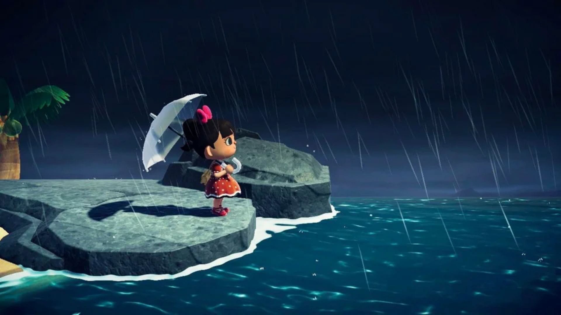 When do thunderstorms appear in Animal Crossing New Horizons?