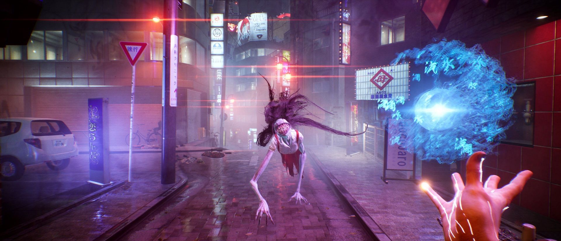 Ghostwire: Tokyo drops March 25th, 2022. Image via Tango Gameworks