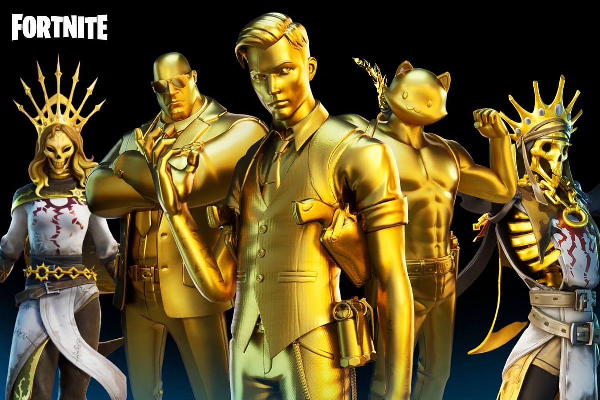 8 gold themed Fortnite skins, ranked based on design