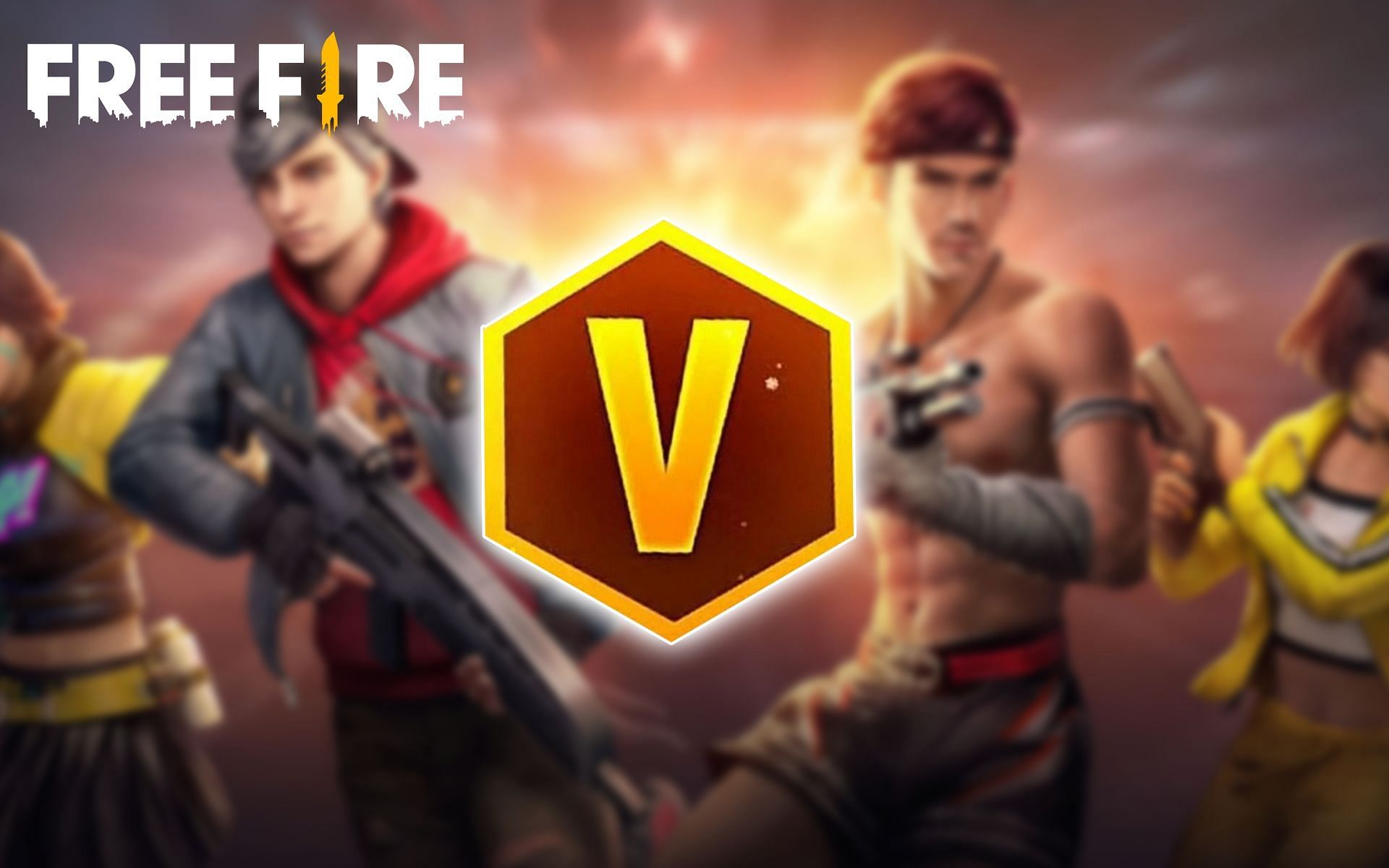 free fire social style v badge