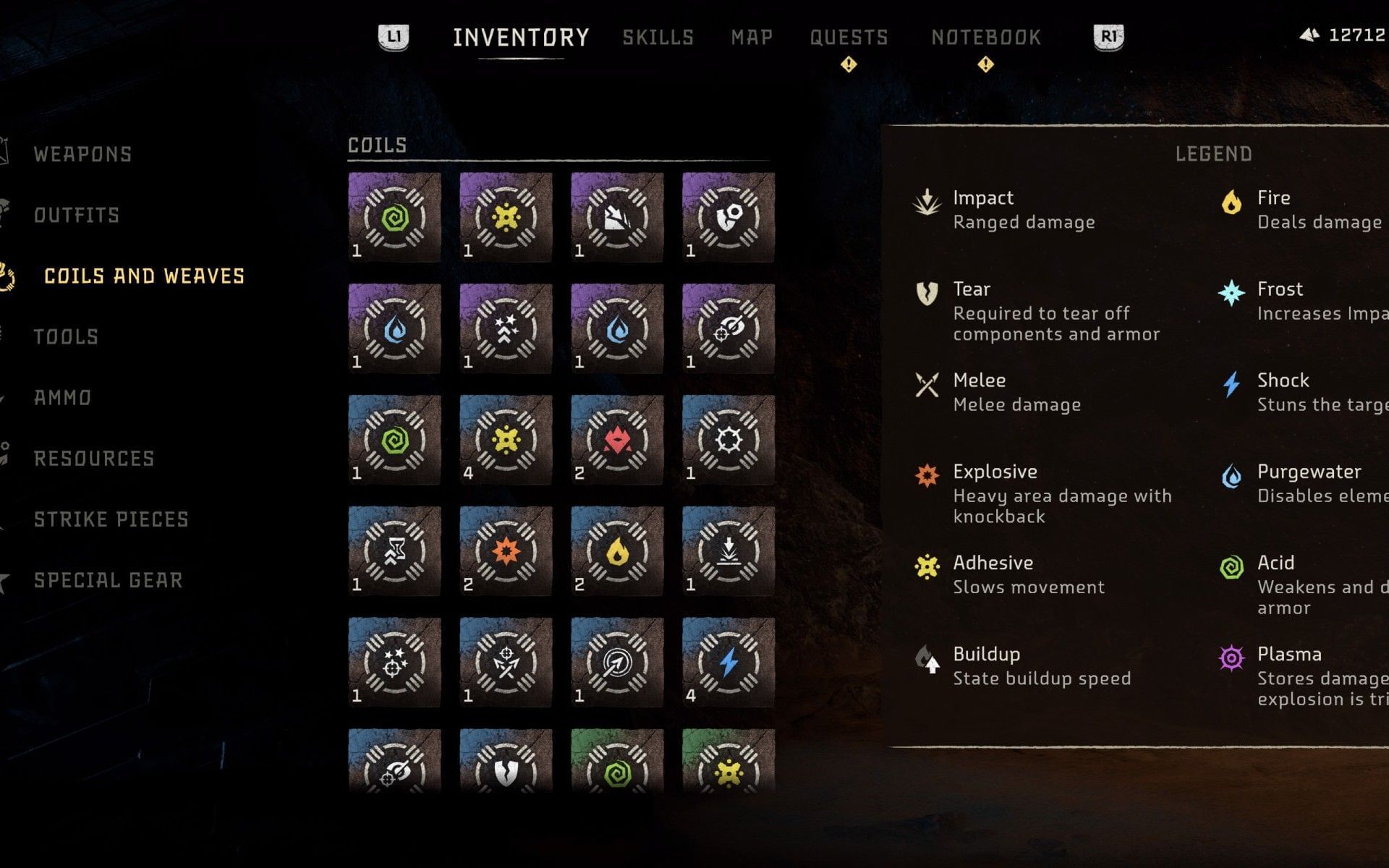 How to equip Coils and Weaves in Horizon Forbidden West