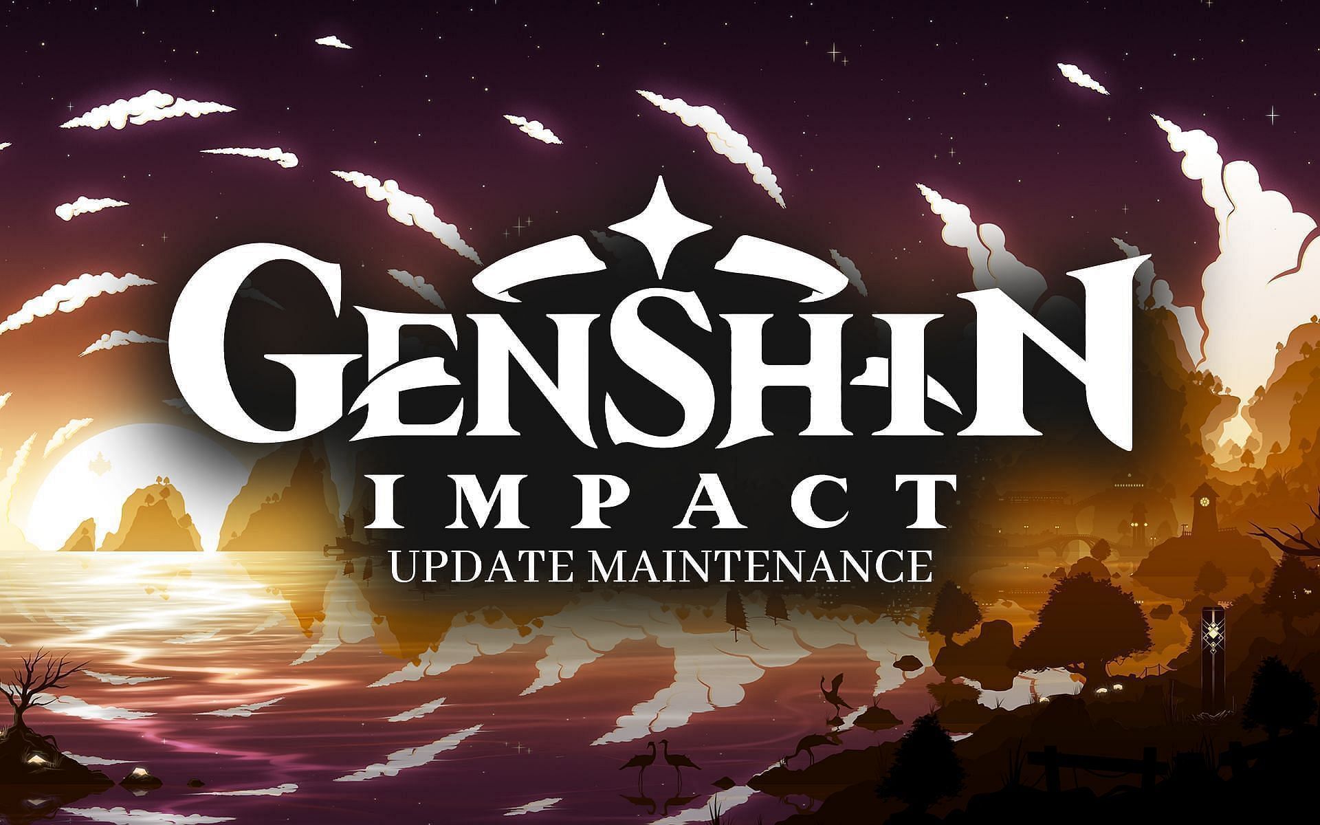 When does the Genshin Impact maintenance start for the 2.5 update?