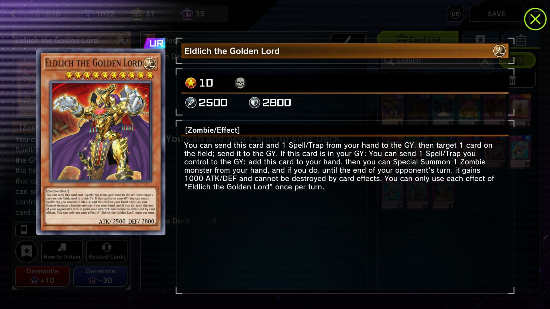 Mastering the Eldlich deck in YuGiOh! Master Duel