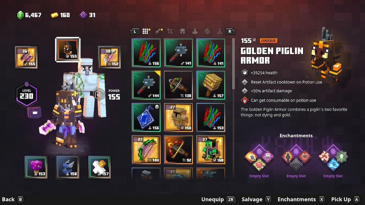 Top 10 armor sets in Minecraft Dungeons in 2022