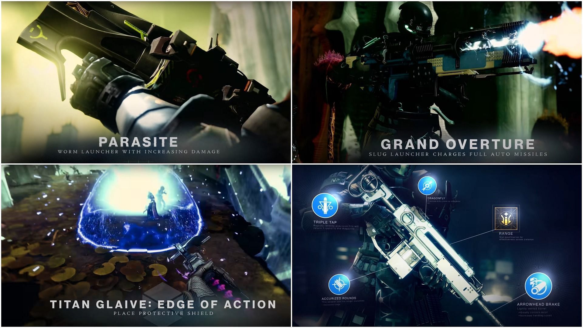 Destiny 2: The Witch Queen weapons and gears (Image via Bungie)