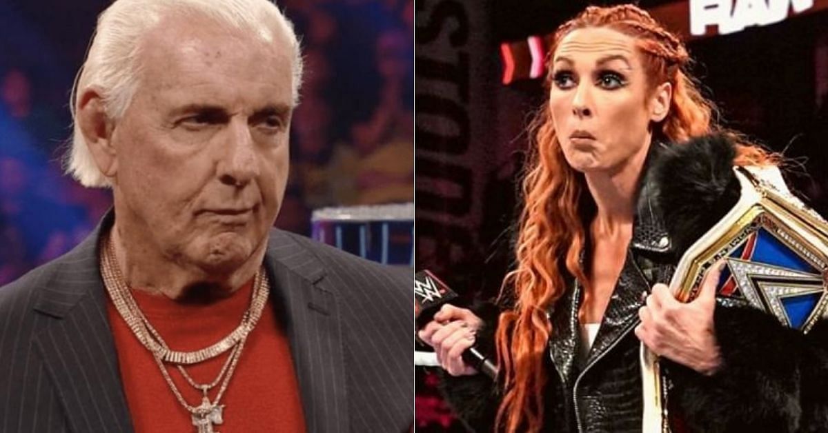Ric Flair (left) and Becky Lynch (right)