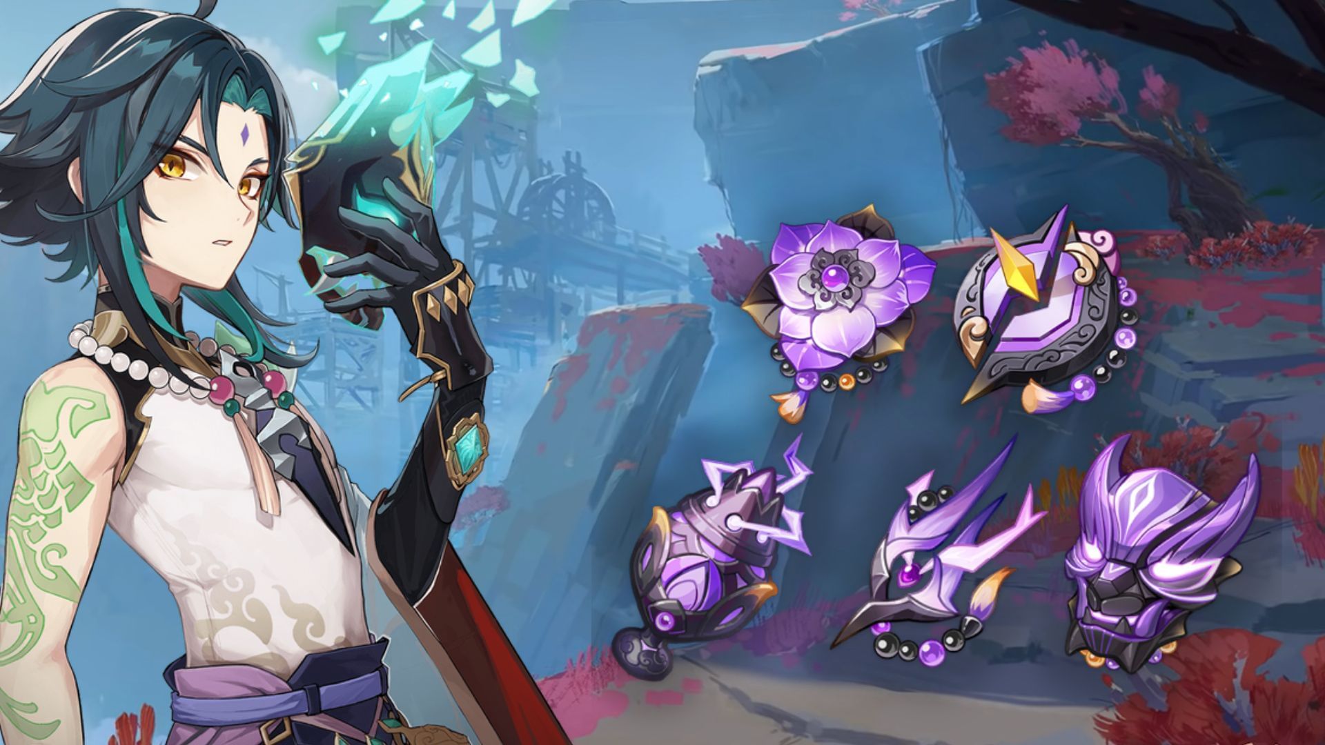 Genshin Impact 2.6 leaks Xiao’s artifact set, Chasm map