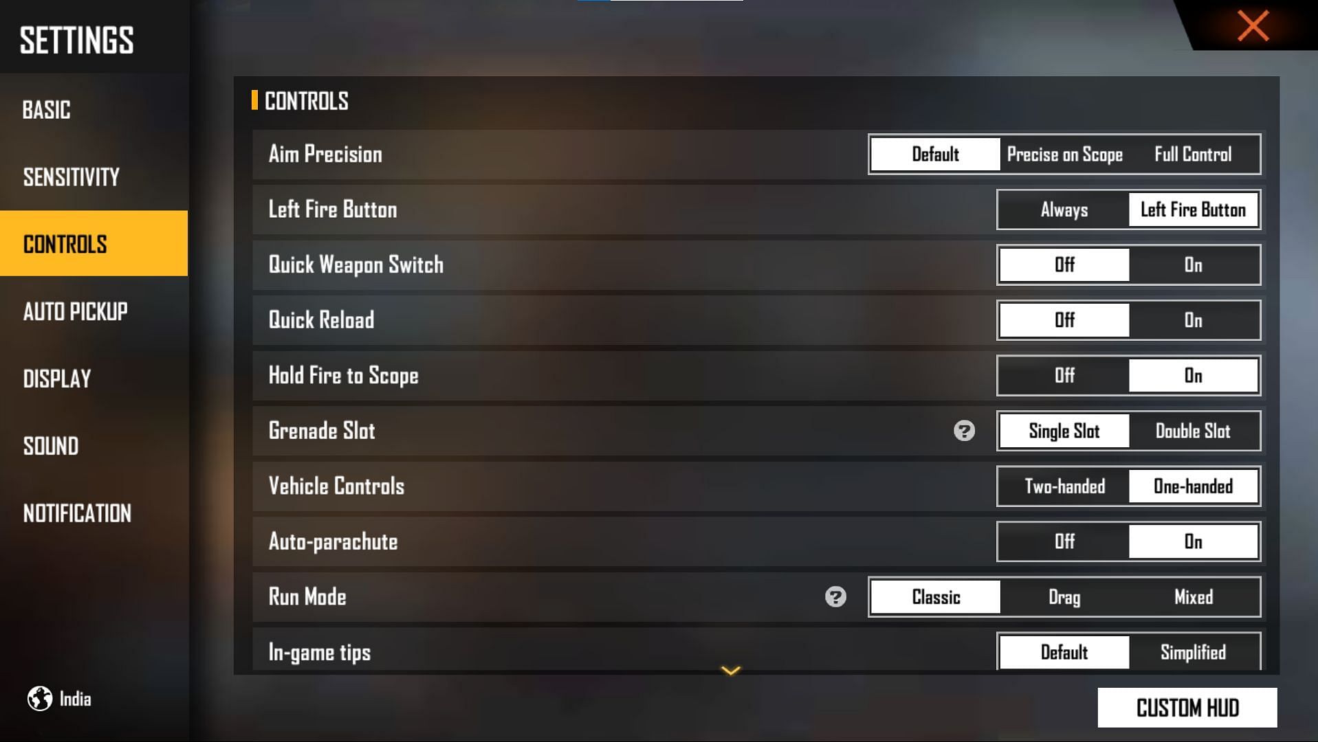 free fire settings apk