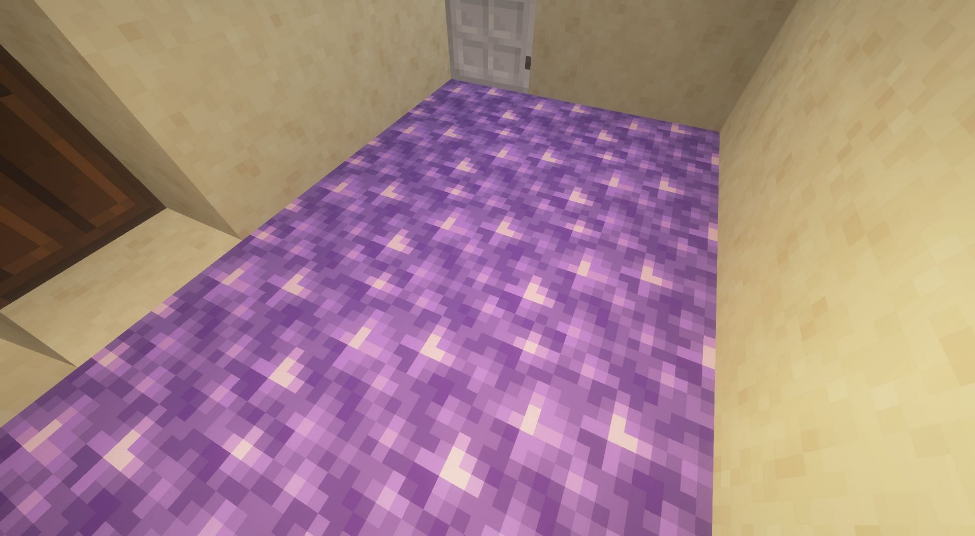 Block of Amethyst flooring (Image via Minecraft)