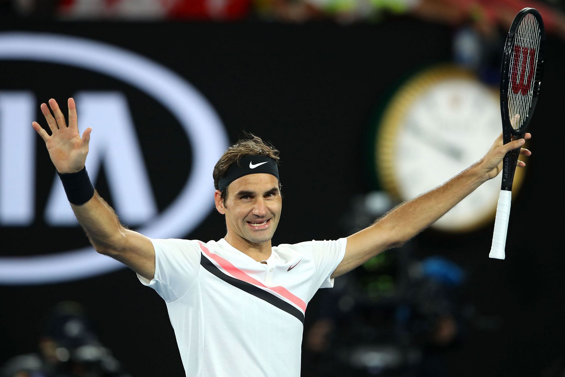 Roger Federer at the 2018 Australian Open