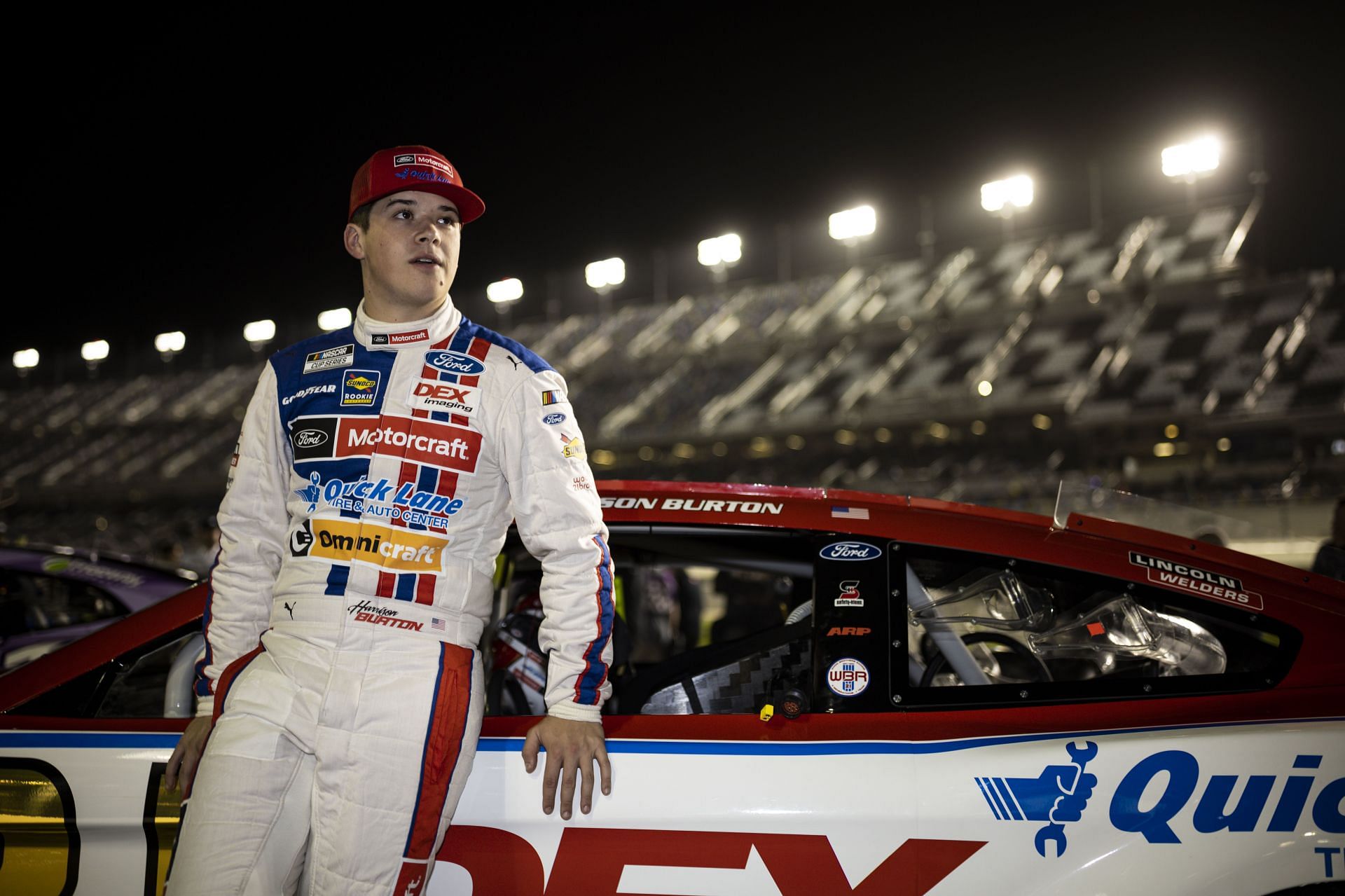 Harrison Burton talks about how a NASCAR car feels upside down