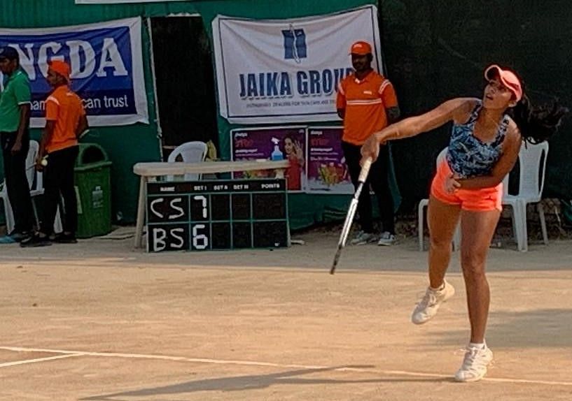 Top seed Zeel Desai beat seventh seed Sathwika Sama 6-2, 6-1 in the women&#039;s singles quarter-finals on Friday. (Picture: MSLTA)