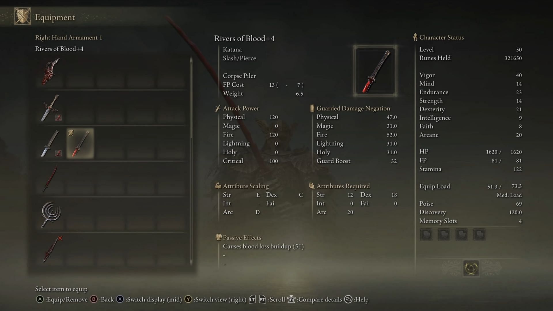 Rivers of Blood is one of the best katanas for PvP purposes (Image via ChaseTheBro/Youtube)