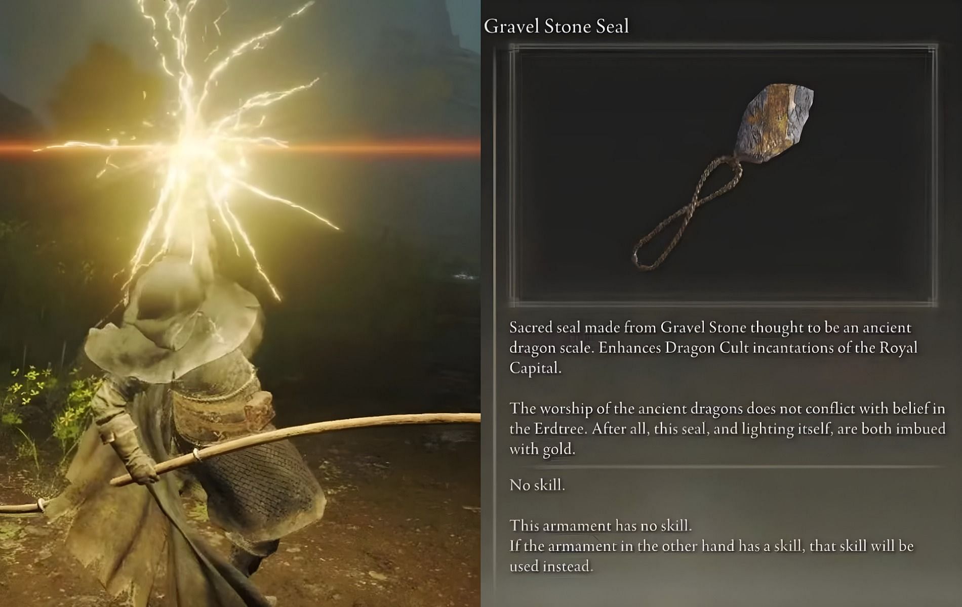 How to obtain Gravel Stone Seal that buffs Dragon Cult Incantations in