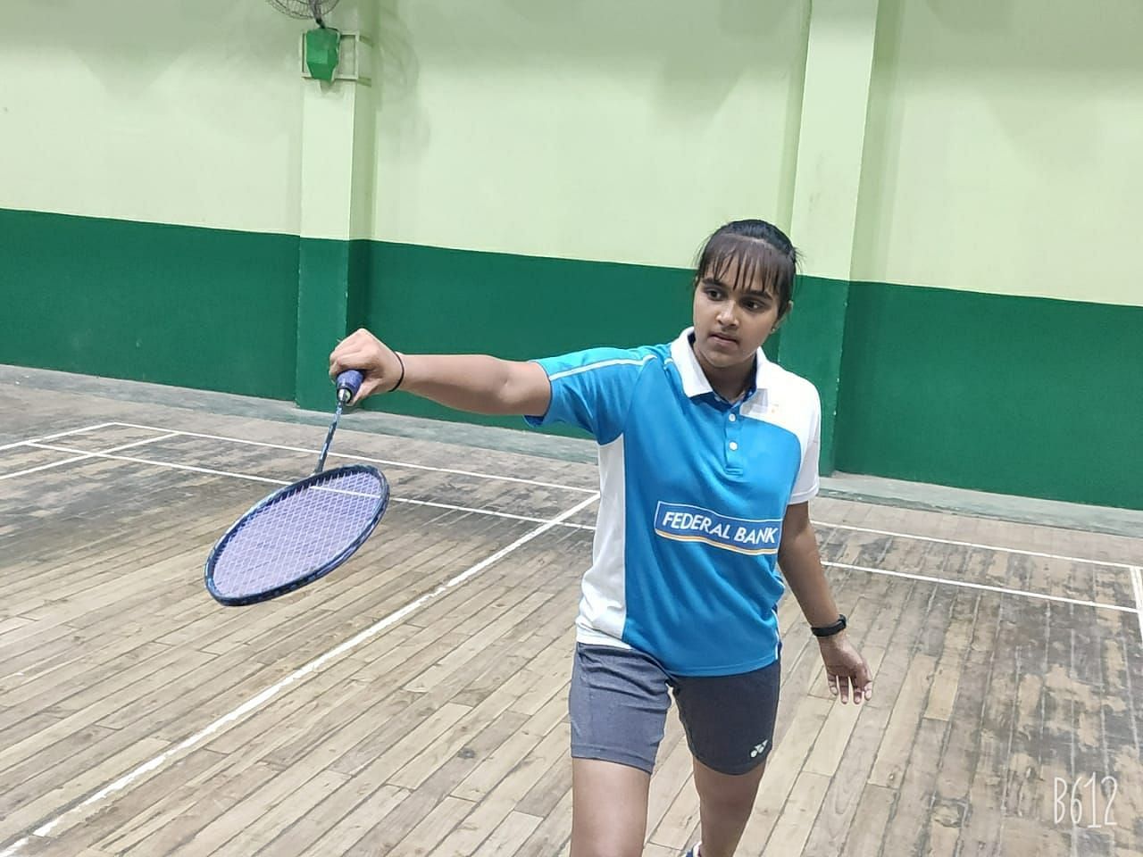 Nikkita Joseph during her practice session at the Mankapur Divisional Sports Complex in Nagpur. (Pic credit: Chetak Khedikar)