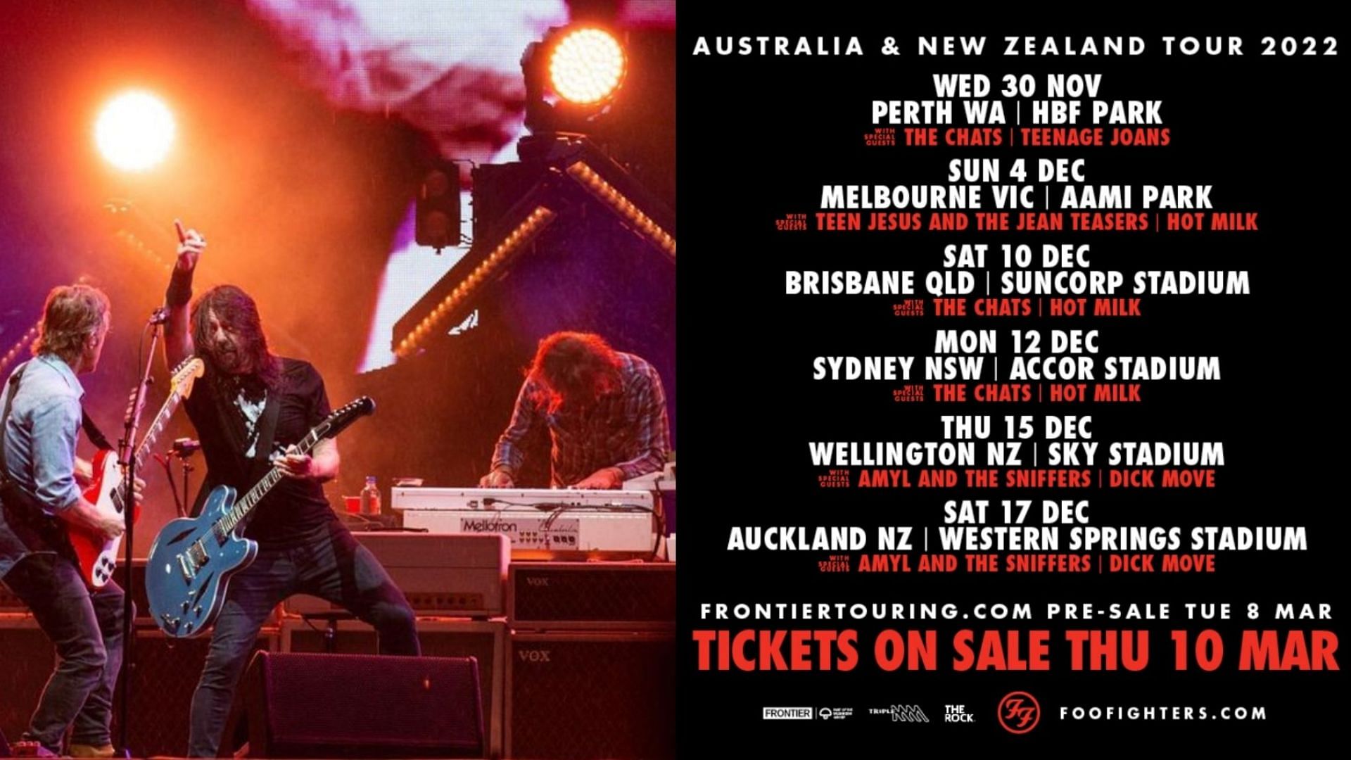 Foo Fighters Australia tour 2022 tickets: Where to buy, presale, dates