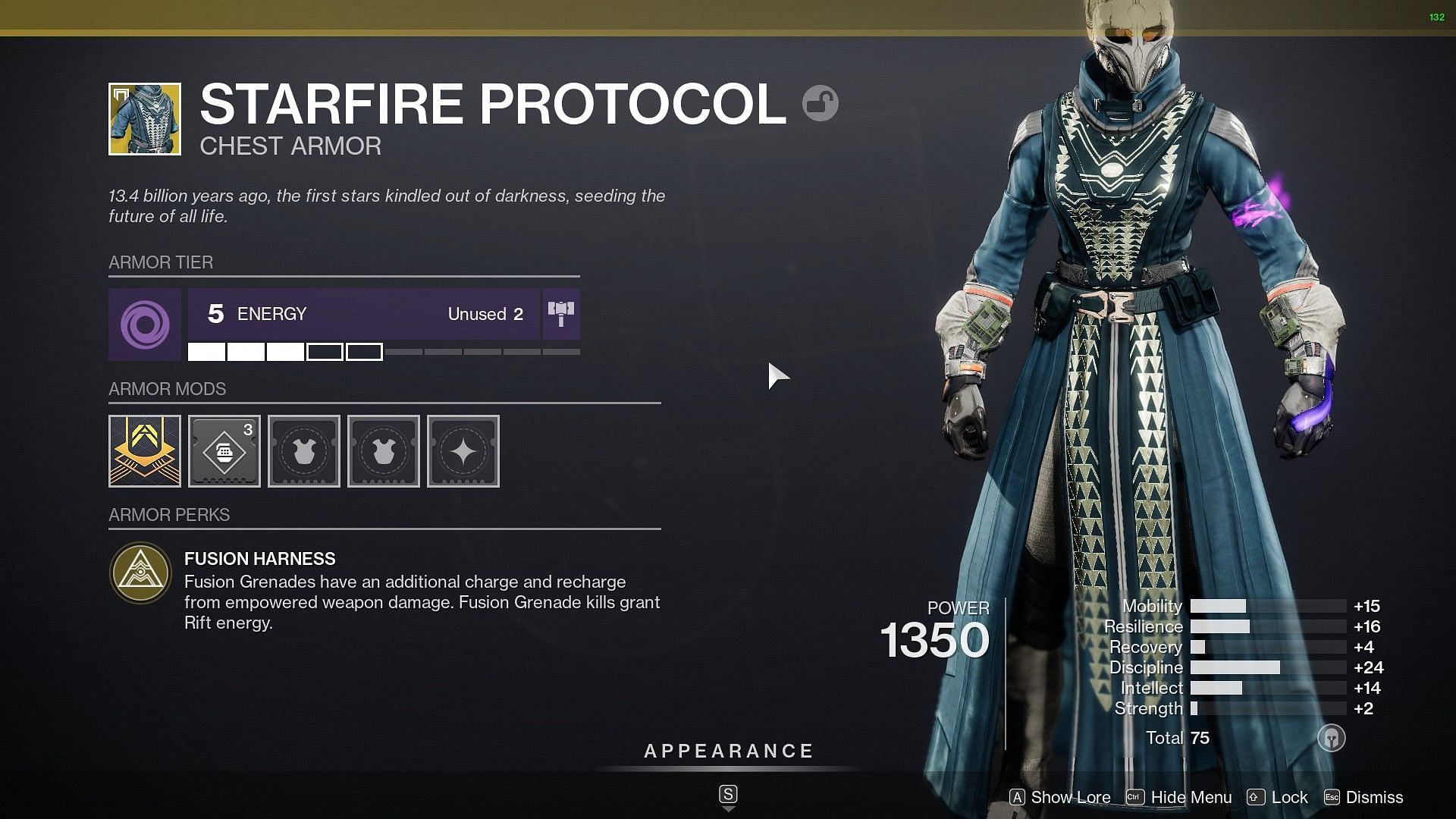 Starfire Protocol chest piece (Image via Destiny 2)