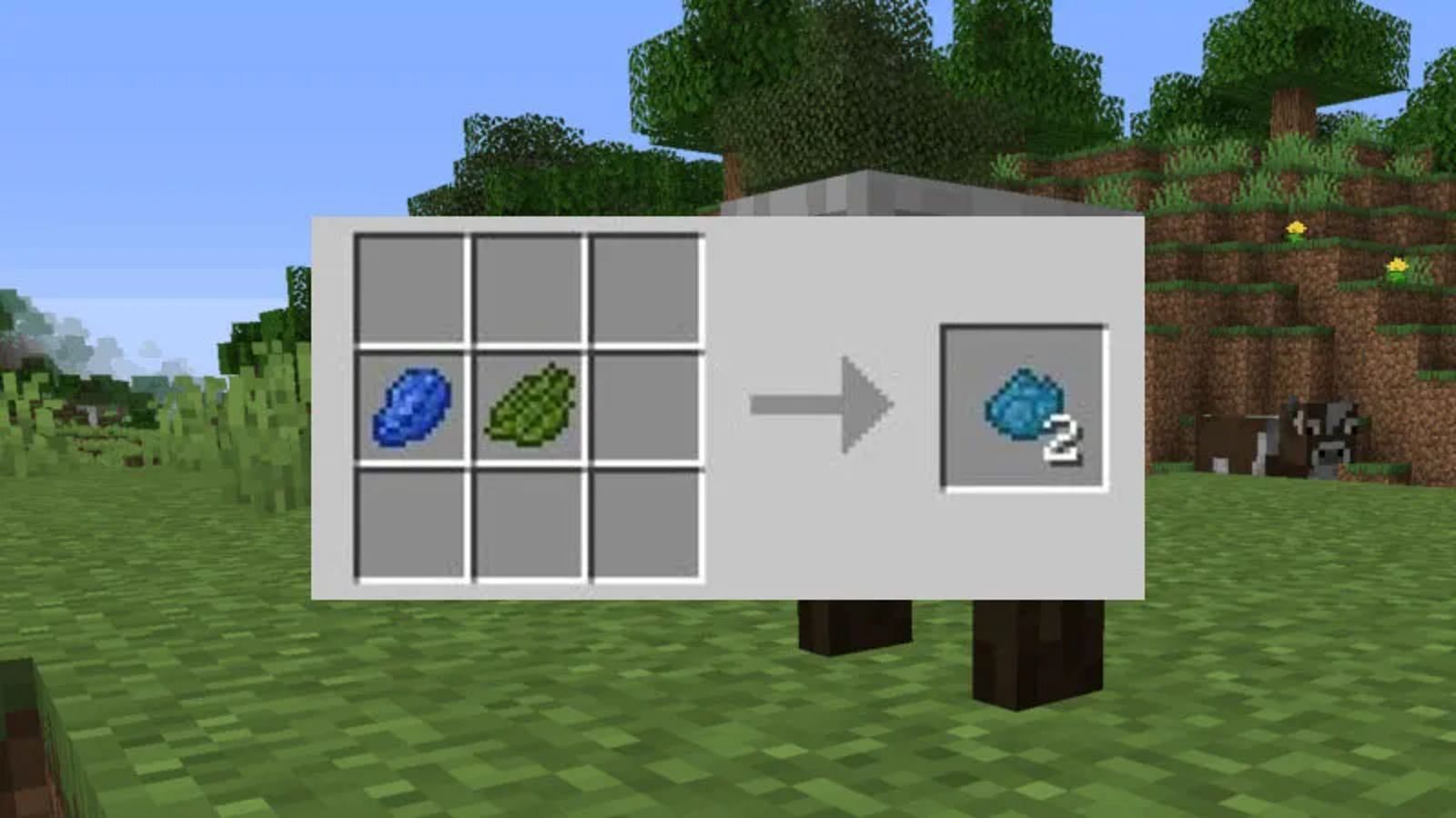 How to make cyan dye in Minecraft