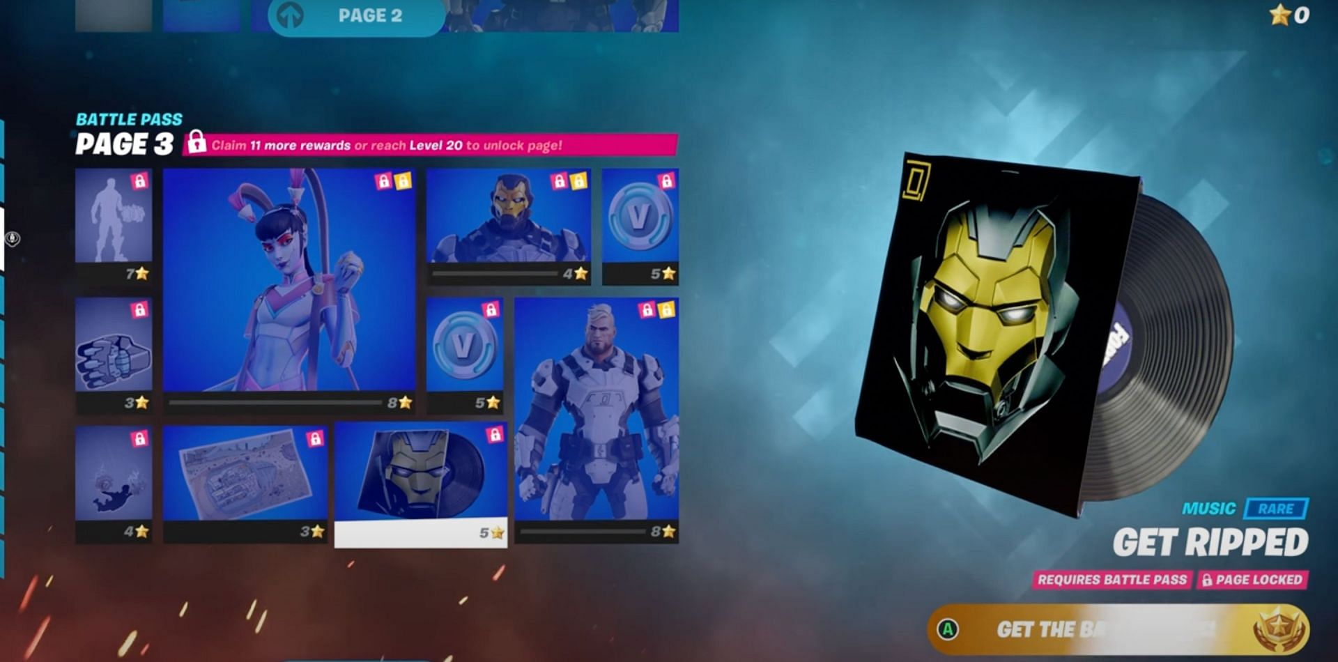 Page 3 of the Battle Pass (Image via Epic Games)