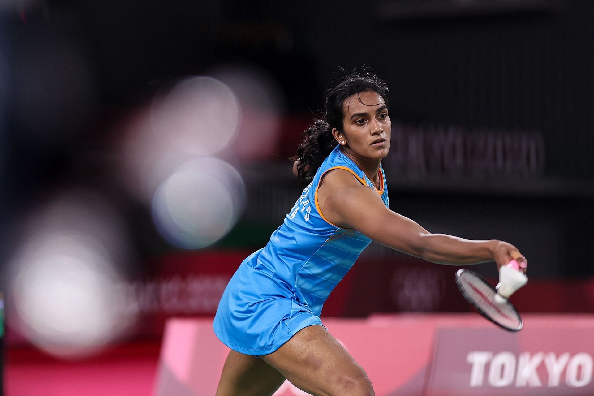 PV Sindhu in action at the Tokyo Olympics (Image courtesy: Getty Images)