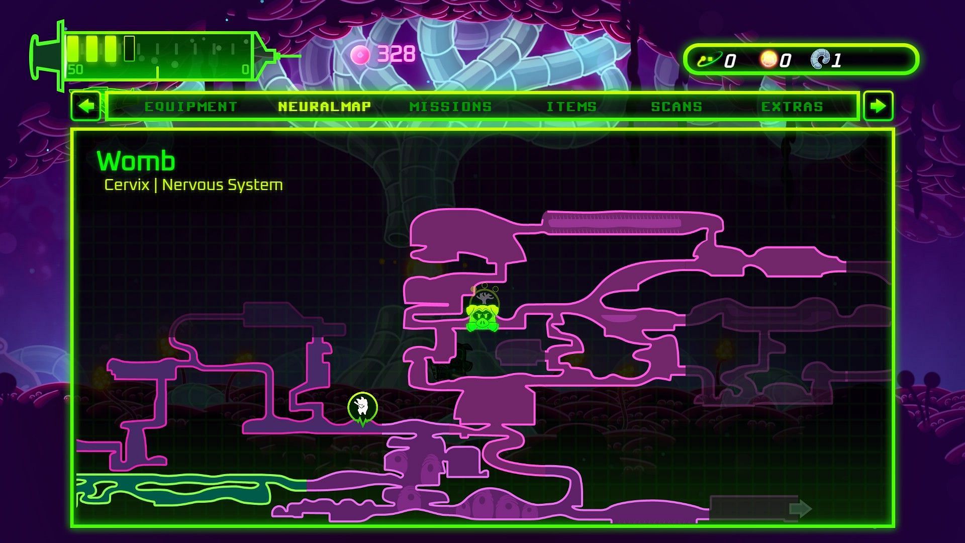 Bio-Gun&#039;s map is packed with enemies to beat and secrets to find (Image via Dapper Dog Digital)