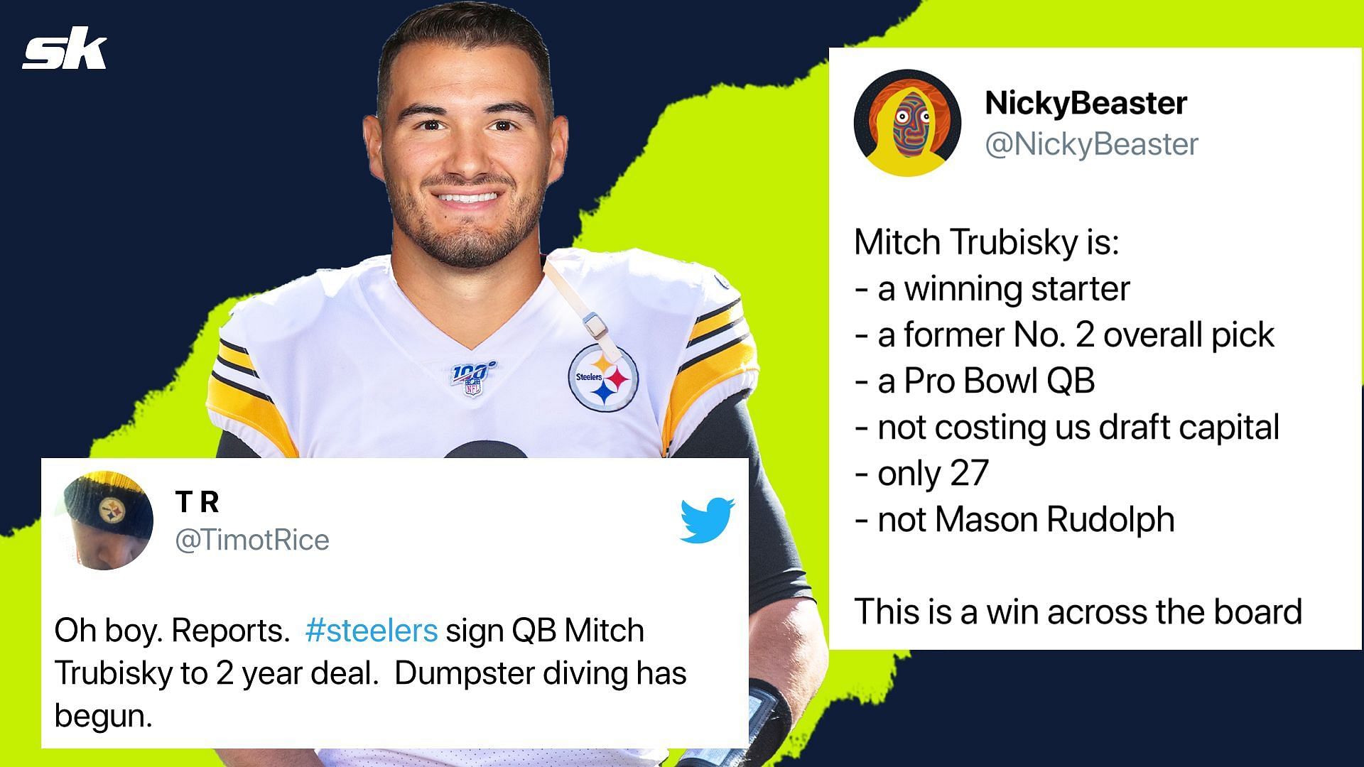 Steelers quarterback Mitch Trubisky