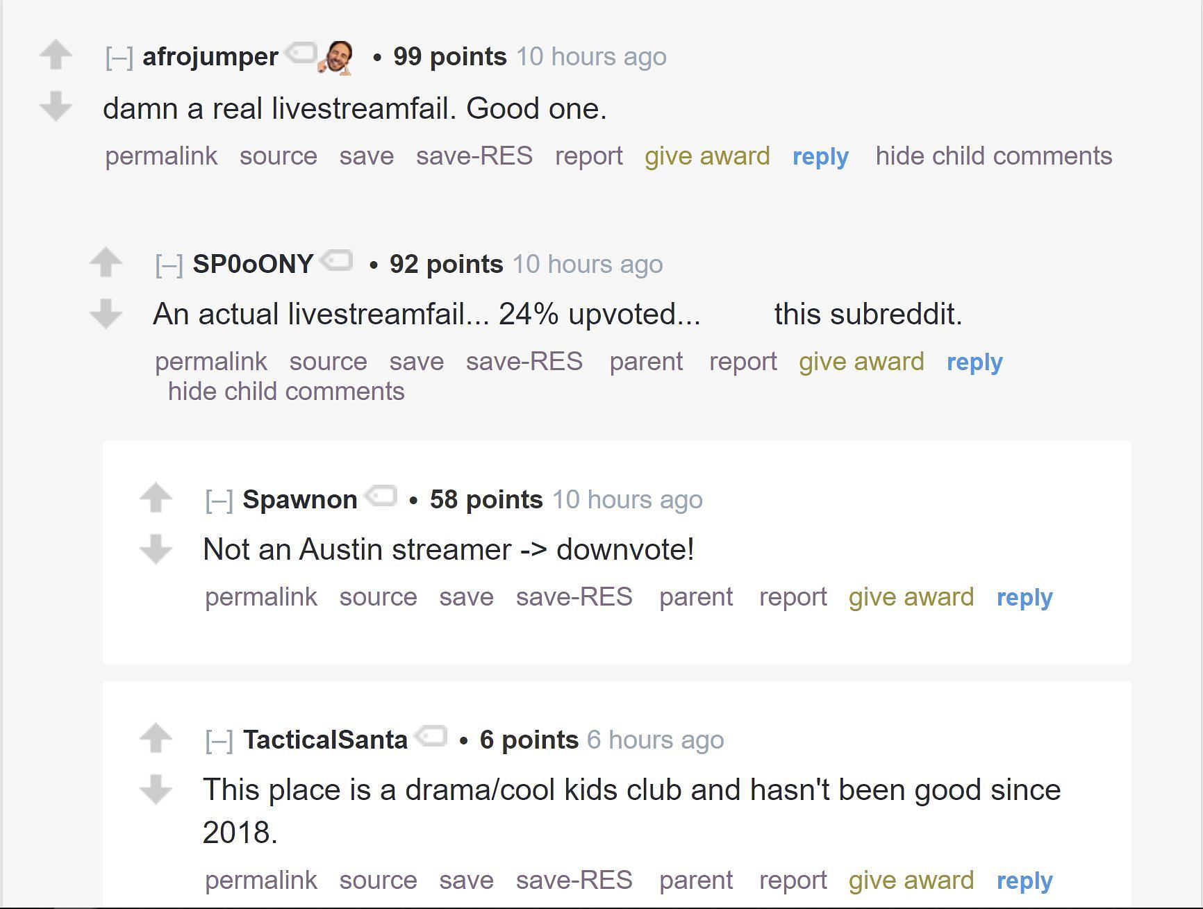Fans talking about the state of the subreddit (Image via Reddit)