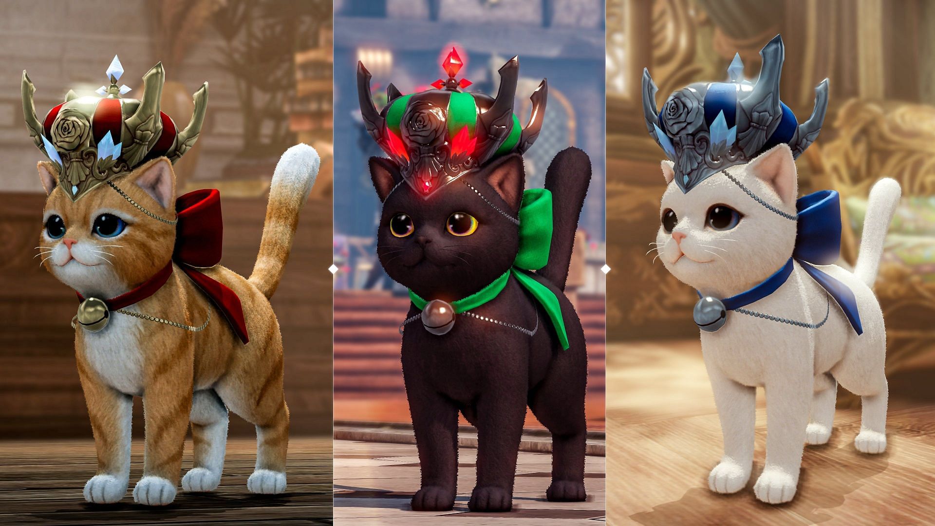 Founder&#039;s Pack exclusive cats (Image via Smilegate RPG)
