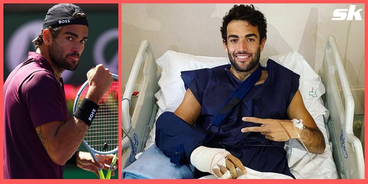 Matteo Berrettini underwent surgery on his right hand on Tuesday.