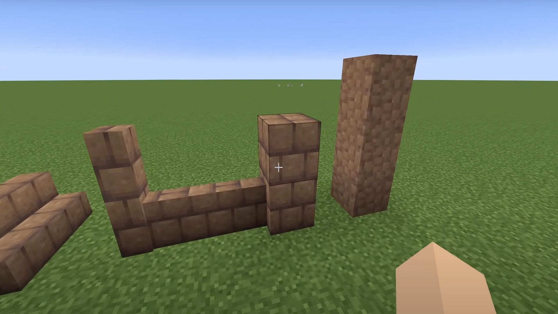Players can use mud for many different inspired blocks and builds in Minecraft (Image via Prowl8413/YouTube)