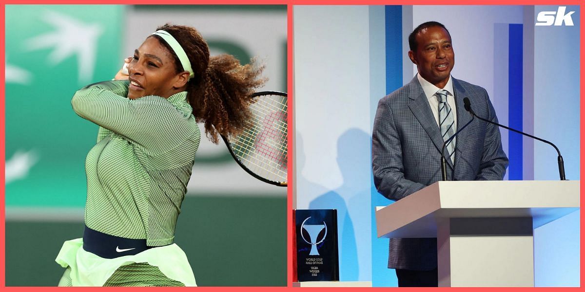 Serena Williams heaped praise on Tiger Woods who was inducted into the World Golf Hall of Fame