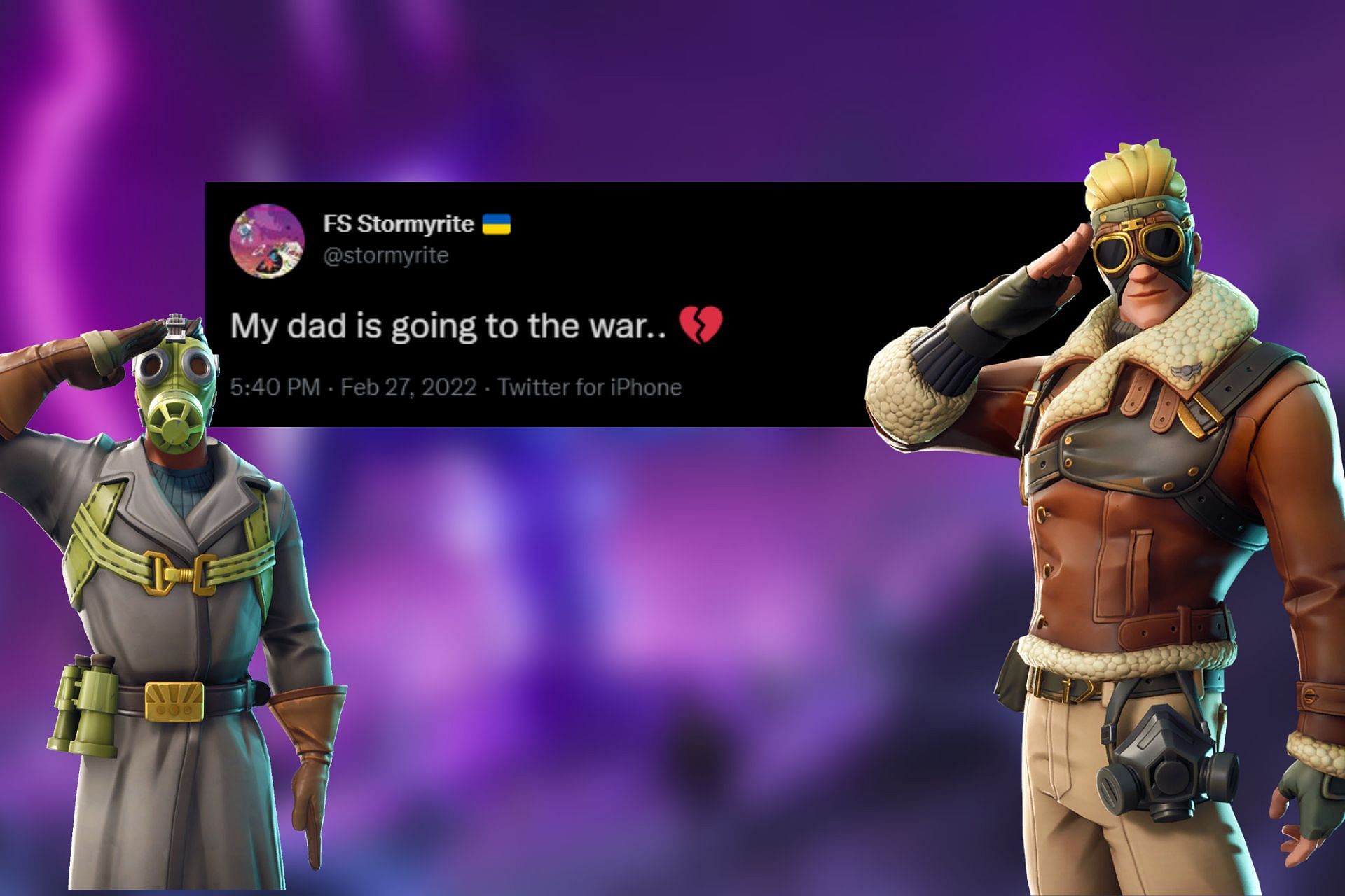 Fortnite pro bids his father goodbye as he goes to war during Russia ...